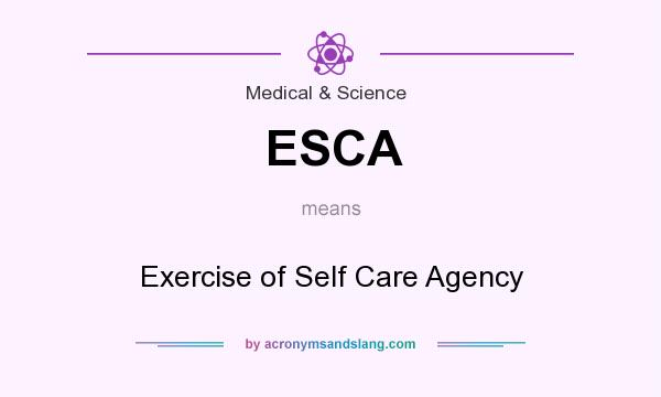 What does ESCA mean? It stands for Exercise of Self Care Agency