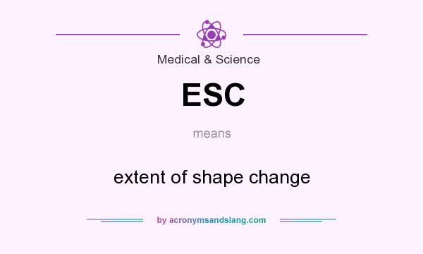 What does ESC mean? It stands for extent of shape change
