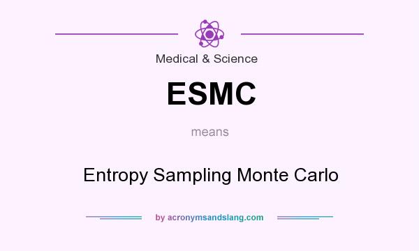 What does ESMC mean? It stands for Entropy Sampling Monte Carlo