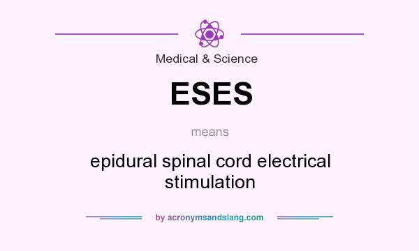 What does ESES mean? It stands for epidural spinal cord electrical stimulation