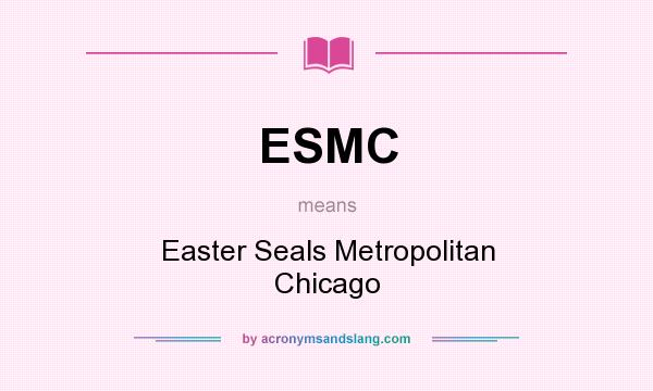 What does ESMC mean? It stands for Easter Seals Metropolitan Chicago