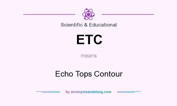 What does ETC mean? It stands for Echo Tops Contour