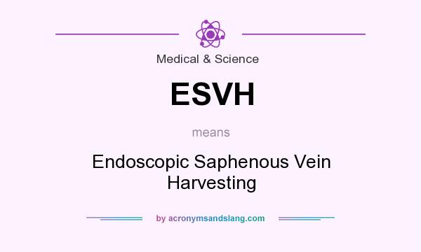 What does ESVH mean? It stands for Endoscopic Saphenous Vein Harvesting