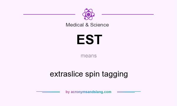 What does EST mean? It stands for extraslice spin tagging