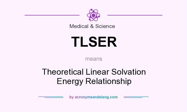 What does TLSER mean? It stands for Theoretical Linear Solvation Energy Relationship