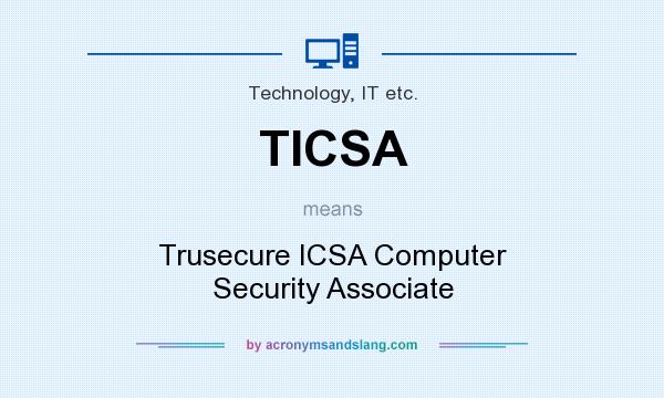 What does TICSA mean? It stands for Trusecure ICSA Computer Security Associate