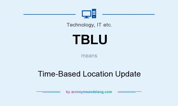 What does TBLU mean? It stands for Time-Based Location Update