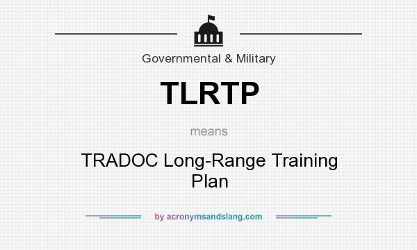 What does TLRTP mean? It stands for TRADOC Long-Range Training Plan