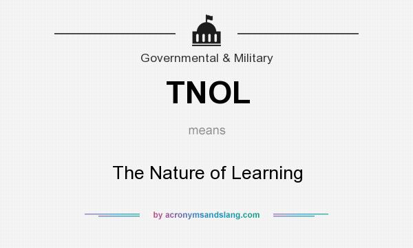 What does TNOL mean? It stands for The Nature of Learning