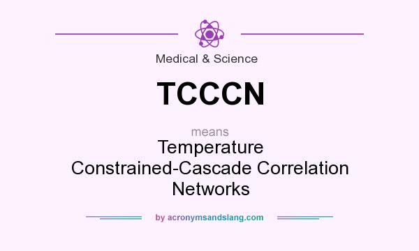 What does TCCCN mean? It stands for Temperature Constrained-Cascade Correlation Networks