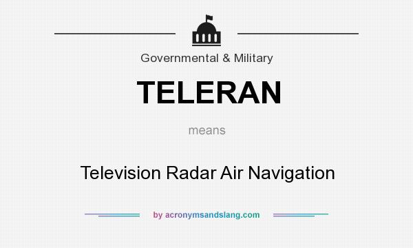 What does TELERAN mean? It stands for Television Radar Air Navigation