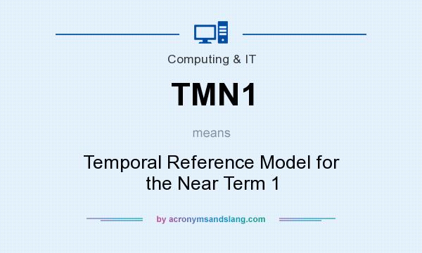 What does TMN1 mean? It stands for Temporal Reference Model for the Near Term 1