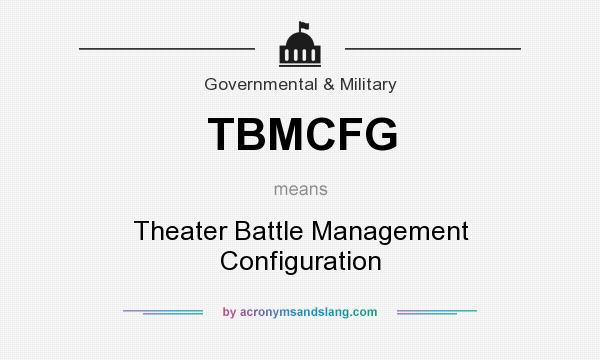What does TBMCFG mean? It stands for Theater Battle Management Configuration