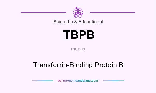 What does TBPB mean? It stands for Transferrin-Binding Protein B