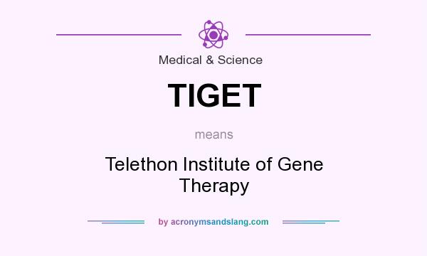 What does TIGET mean? It stands for Telethon Institute of Gene Therapy