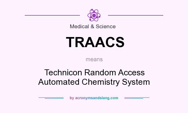 What does TRAACS mean? It stands for Technicon Random Access Automated Chemistry System