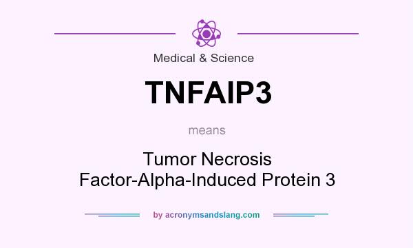 What does TNFAIP3 mean? It stands for Tumor Necrosis Factor-Alpha-Induced Protein 3