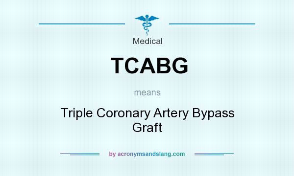 What does TCABG mean? It stands for Triple Coronary Artery Bypass Graft