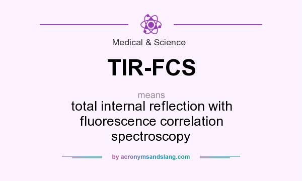 What does TIR-FCS mean? It stands for total internal reflection with fluorescence correlation spectroscopy