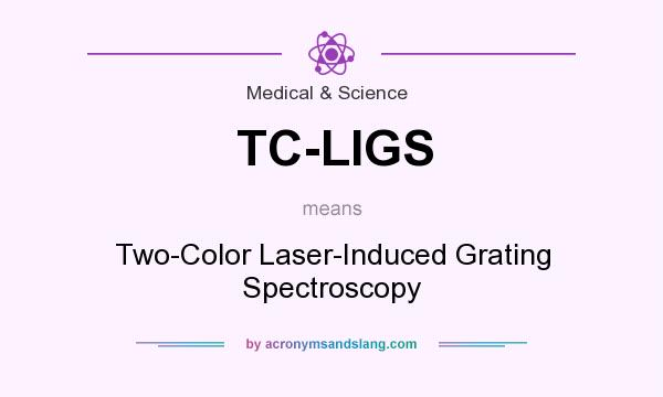 What does TC-LIGS mean? It stands for Two-Color Laser-Induced Grating Spectroscopy