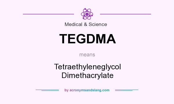 What does TEGDMA mean? It stands for Tetraethyleneglycol Dimethacrylate
