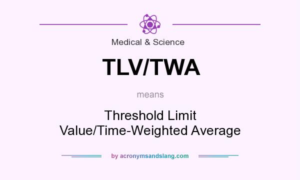 What does TLV/TWA mean? It stands for Threshold Limit Value/Time-Weighted Average