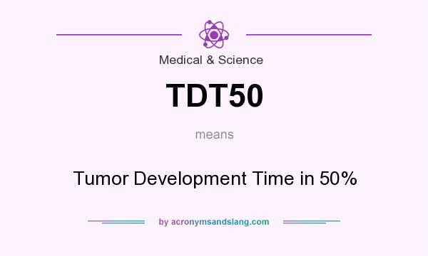 What does TDT50 mean? It stands for Tumor Development Time in 50%