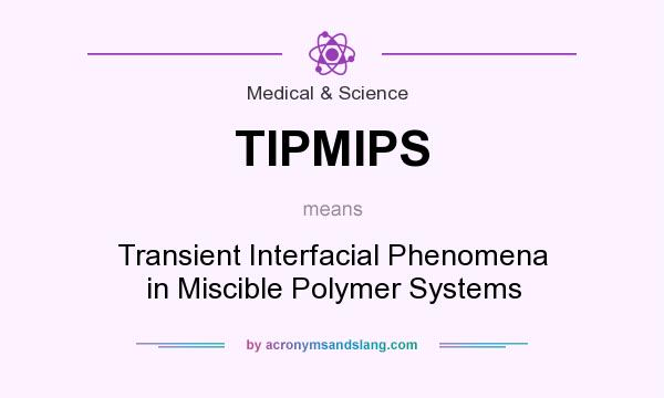 What does TIPMIPS mean? It stands for Transient Interfacial Phenomena in Miscible Polymer Systems