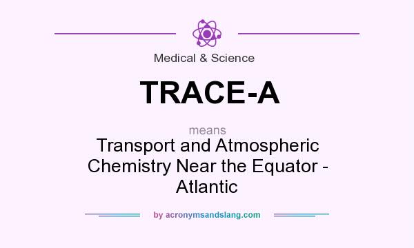 What does TRACE-A mean? It stands for Transport and Atmospheric Chemistry Near the Equator - Atlantic