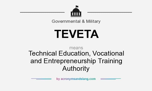 What does TEVETA mean? It stands for Technical Education, Vocational and Entrepreneurship Training Authority