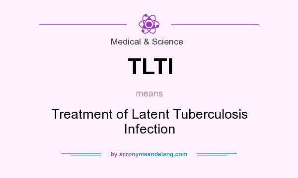 What does TLTI mean? It stands for Treatment of Latent Tuberculosis Infection