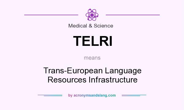 What does TELRI mean? It stands for Trans-European Language Resources Infrastructure