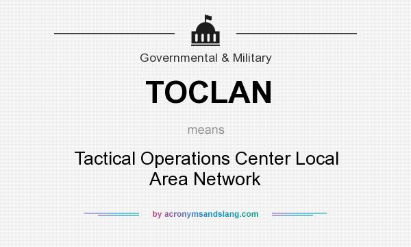 What does TOCLAN mean? It stands for Tactical Operations Center Local Area Network