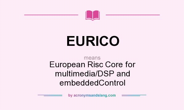 What does EURICO mean? It stands for European Risc Core for multimedia/DSP and embeddedControl
