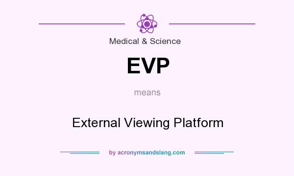 What does EVP mean? It stands for External Viewing Platform