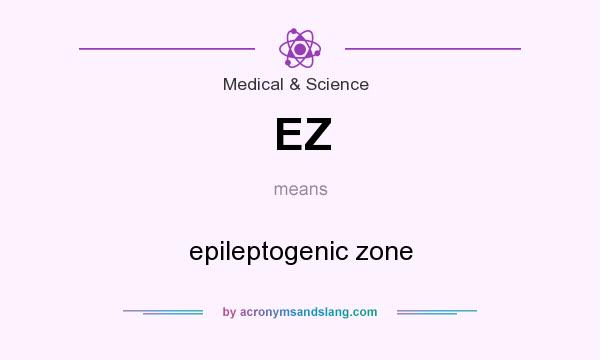 What does EZ mean? It stands for epileptogenic zone
