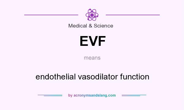 What does EVF mean? It stands for endothelial vasodilator function