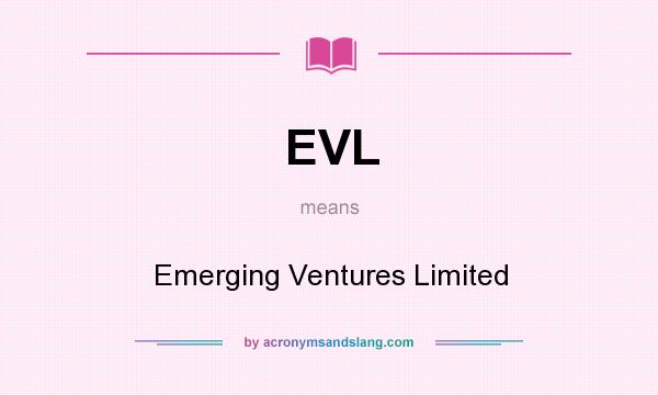 What does EVL mean? It stands for Emerging Ventures Limited
