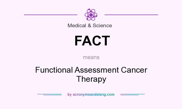 What does FACT mean? It stands for Functional Assessment Cancer Therapy