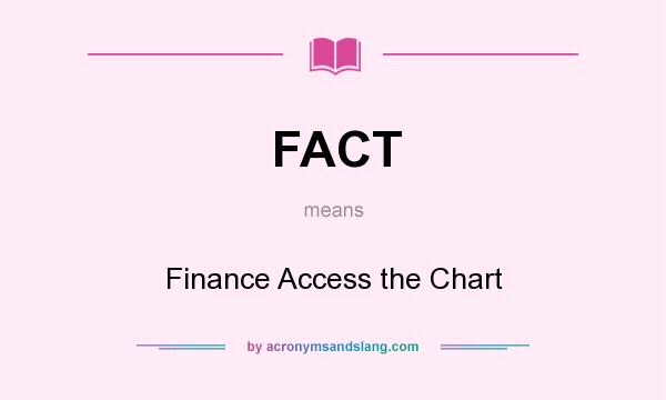 What does FACT mean? It stands for Finance Access the Chart