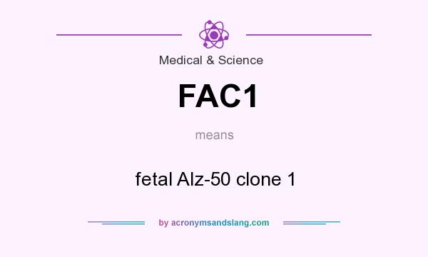 What does FAC1 mean? It stands for fetal Alz-50 clone 1