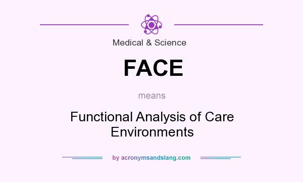 What does FACE mean? It stands for Functional Analysis of Care Environments