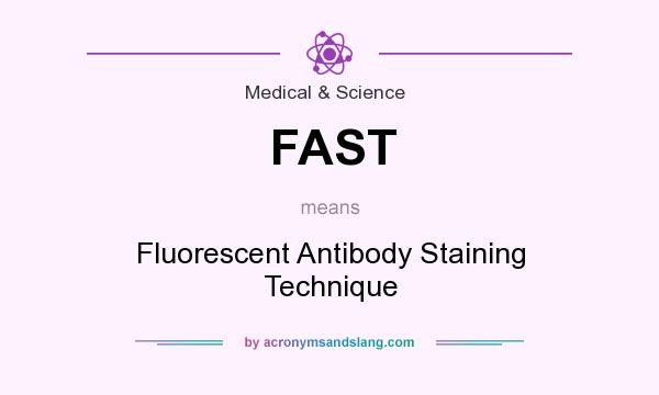 What does FAST mean? It stands for Fluorescent Antibody Staining Technique