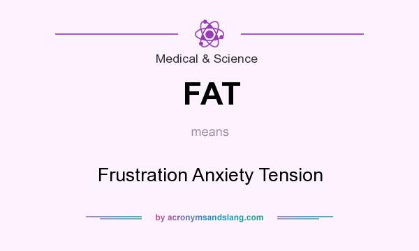 What does FAT mean? It stands for Frustration Anxiety Tension