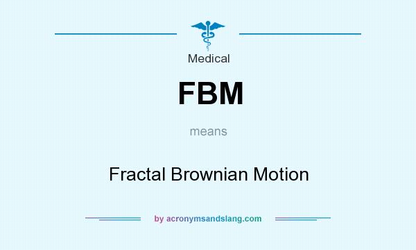 What does FBM mean? It stands for Fractal Brownian Motion