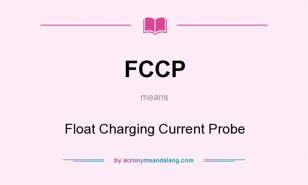 What does FCCP mean? It stands for Float Charging Current Probe