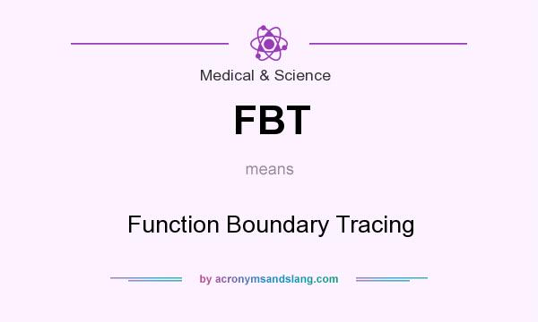 What does FBT mean? It stands for Function Boundary Tracing