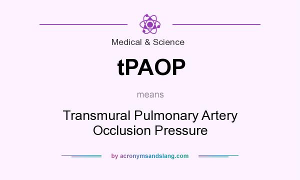 What does tPAOP mean? It stands for Transmural Pulmonary Artery Occlusion Pressure