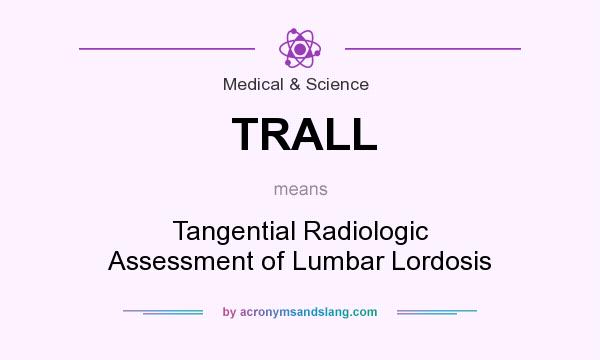 What does TRALL mean? It stands for Tangential Radiologic Assessment of Lumbar Lordosis