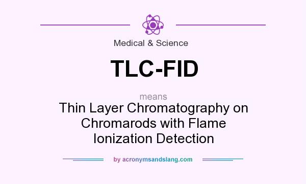 What does TLC-FID mean? It stands for Thin Layer Chromatography on Chromarods with Flame Ionization Detection